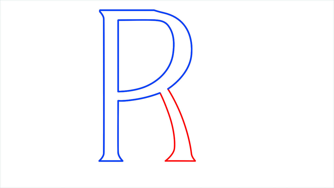 How to draw Rolls Royce Logo step (4)