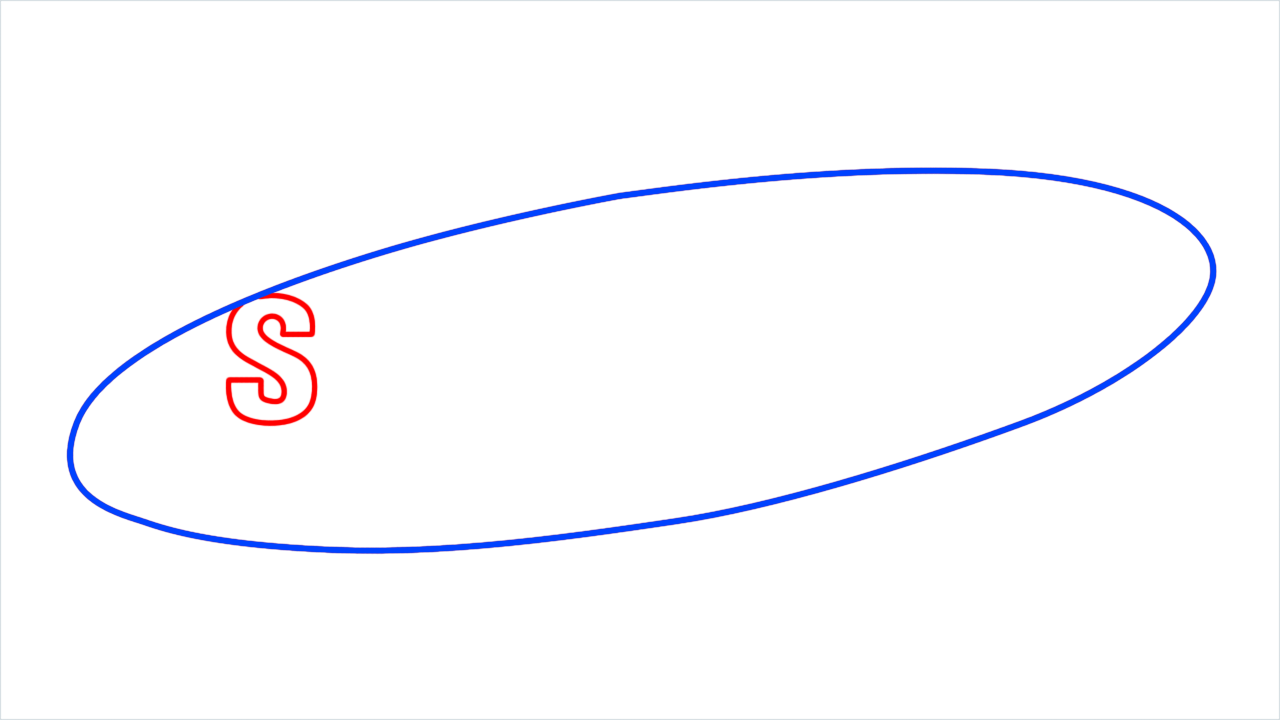 How to draw Samsung Logo step (2)