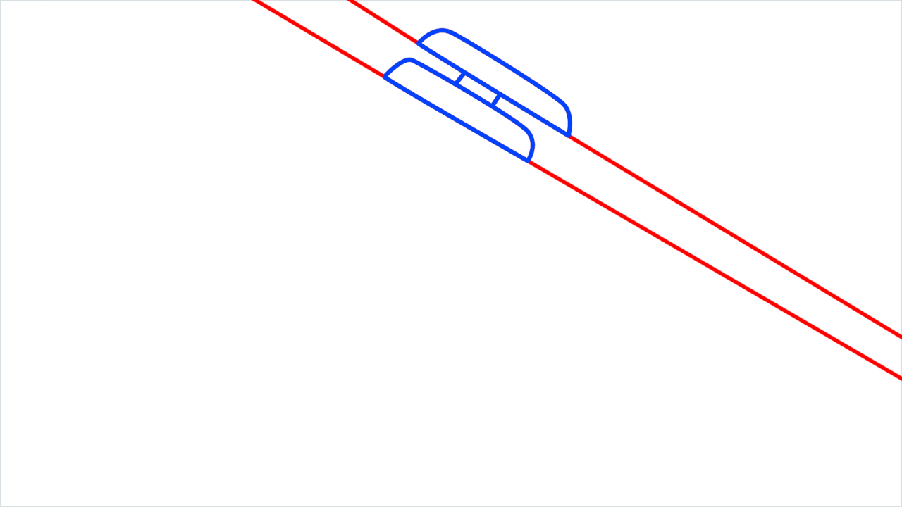 How to draw Ski Lift step (3)