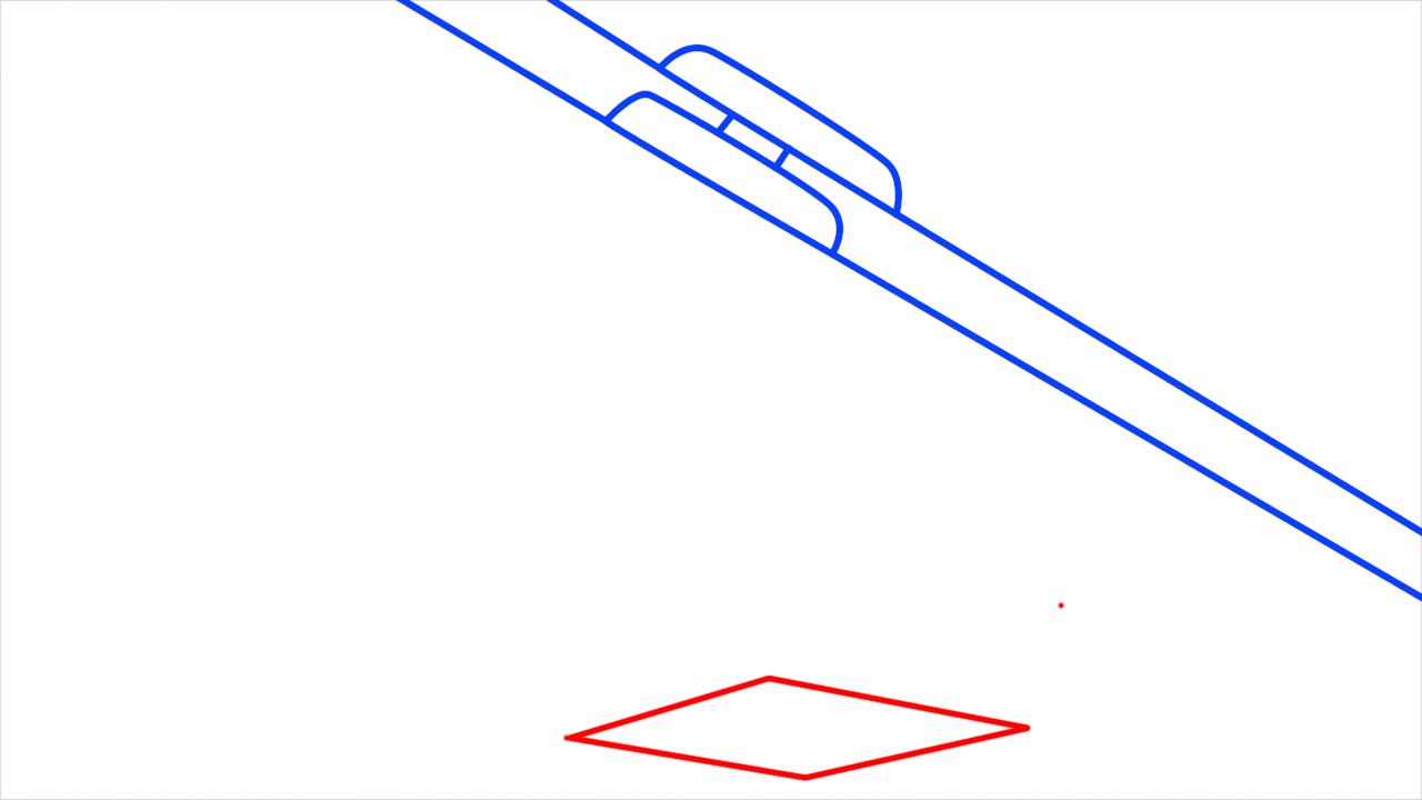 How to draw Ski Lift step (4)