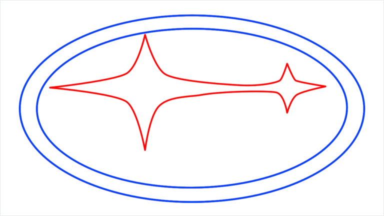 How To Draw Subaru Logo Step by Step - [5 Easy Phase]