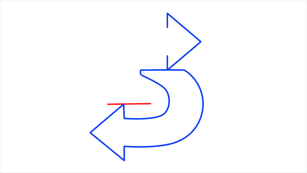 How to draw Subway Logo step (6)