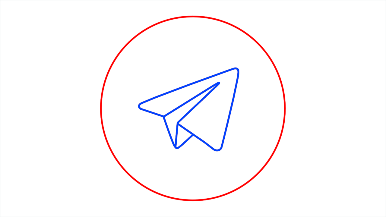 How to draw Telegram (4)