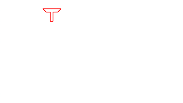 How To Draw Tesla Logo Step by Step - [9 Easy Phase]