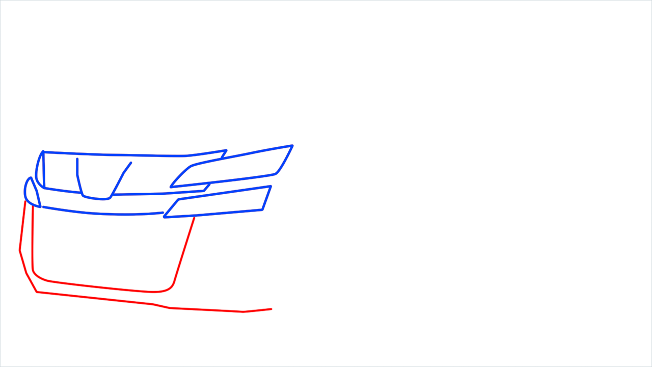 How to draw Toyota Vellfire step (4)