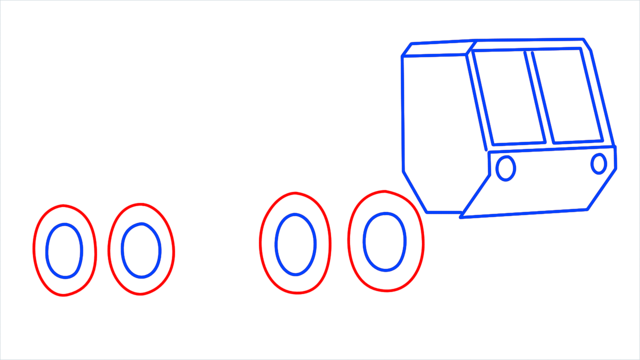 How to draw US army truck step (6)
