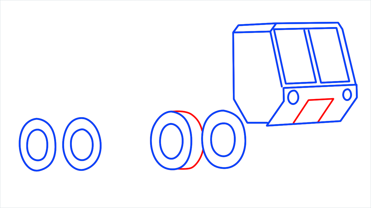How to draw US army truck step (7)