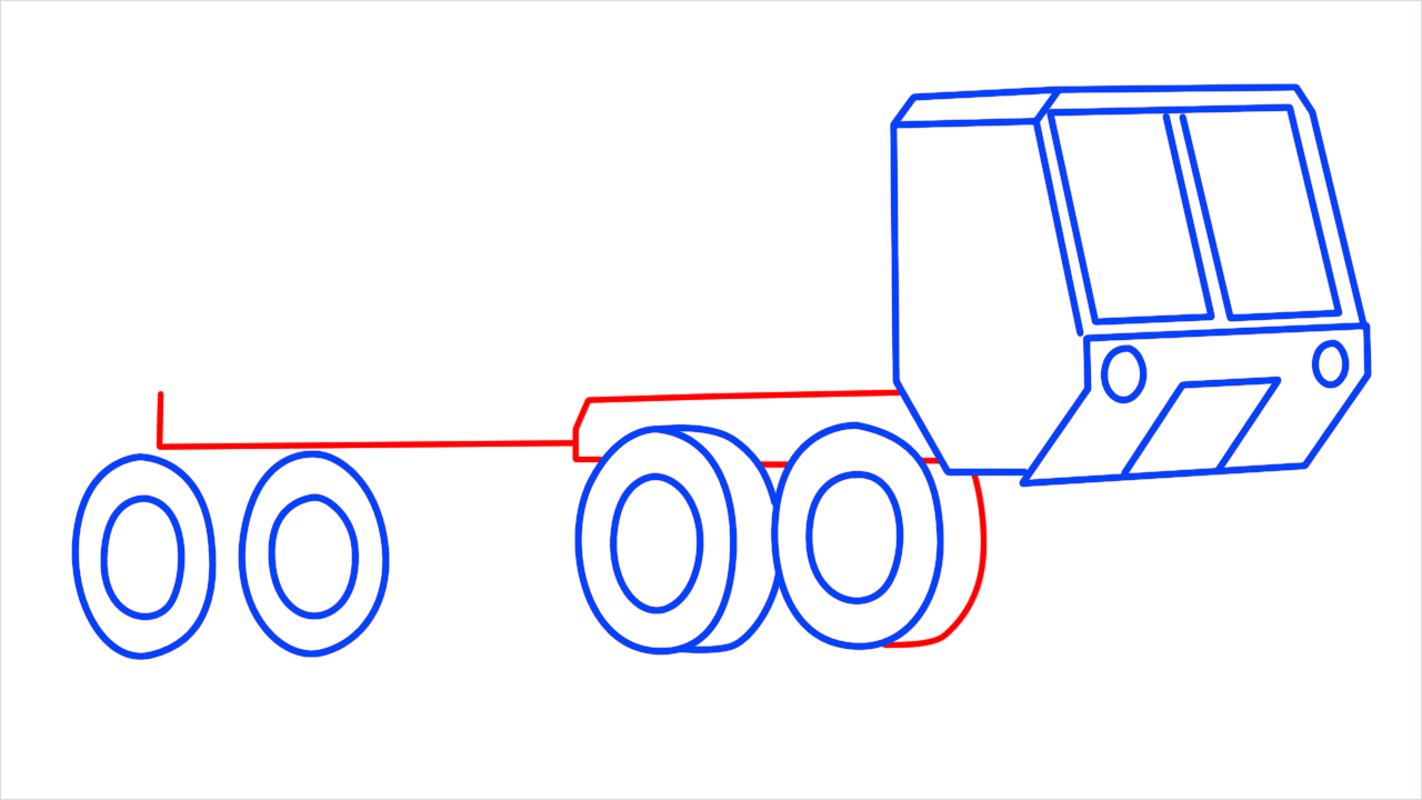 How to draw US army truck step (8)