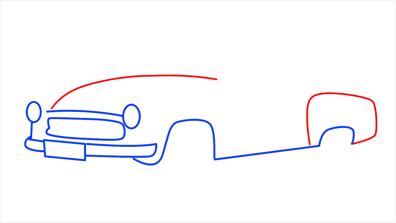 How to draw Wartburg 311 step (7)
