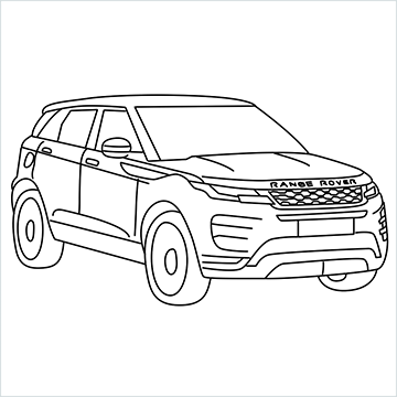 Land Rover Car drawing
