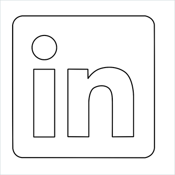 LinkedIn Logo drawing