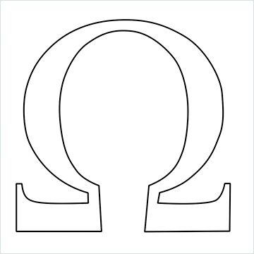 Omega logo drawing