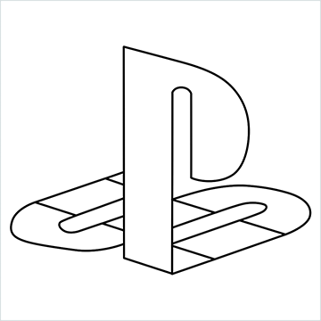 Playstation Logo drawing