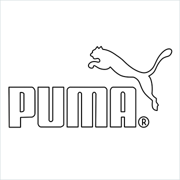 Puma logo drawing