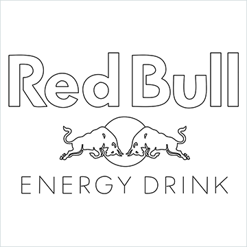 Red Bull Logo drawing