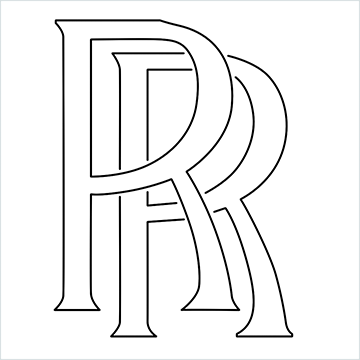Rolls Royce Logo drawing