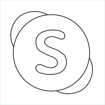 Skype Logo drawing