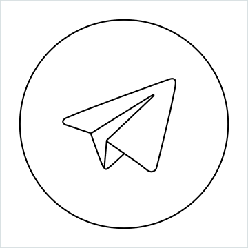Telegram Logo drawing