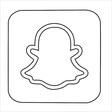 snapchat Logo drawing