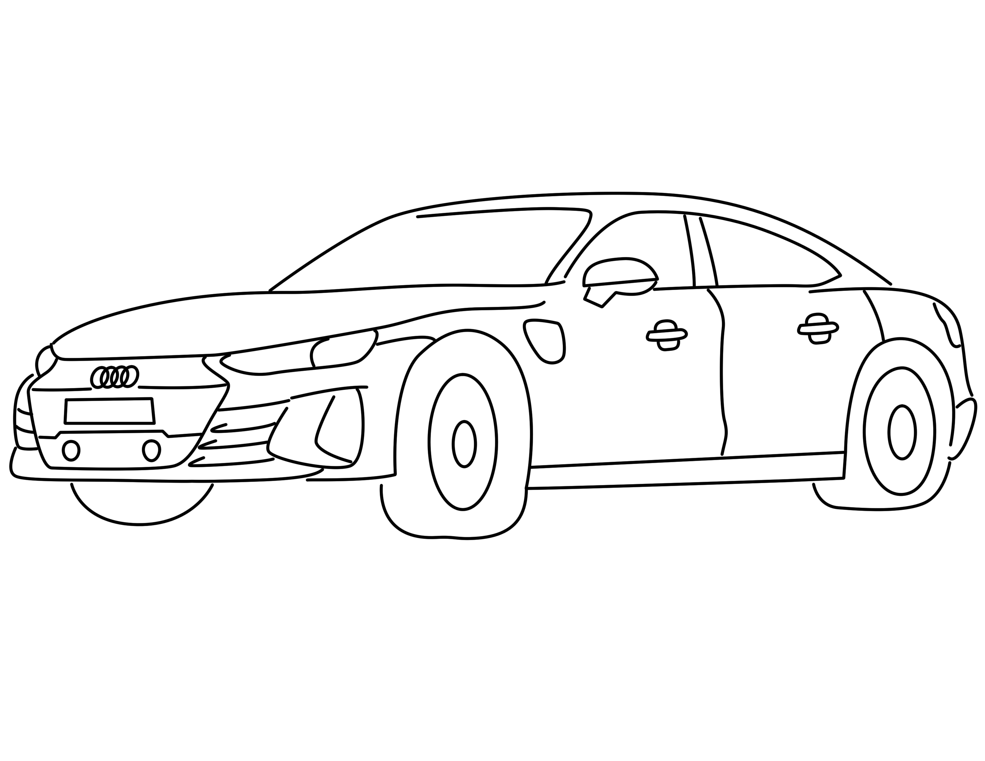 Audi RS e-tron GT coloring page