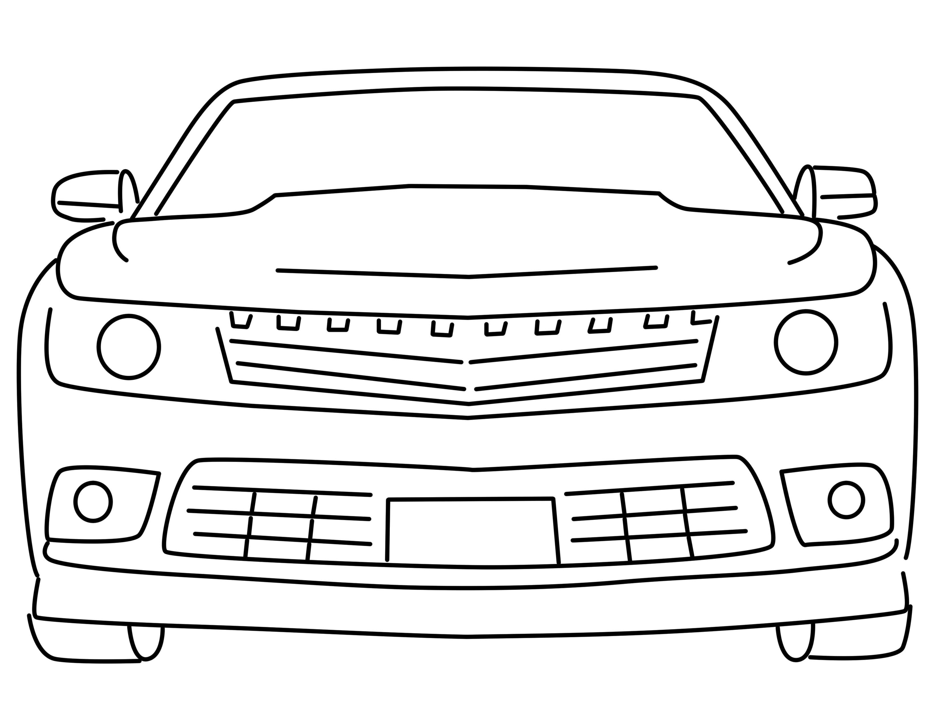 Chevrolet Camaro LT front coloring page