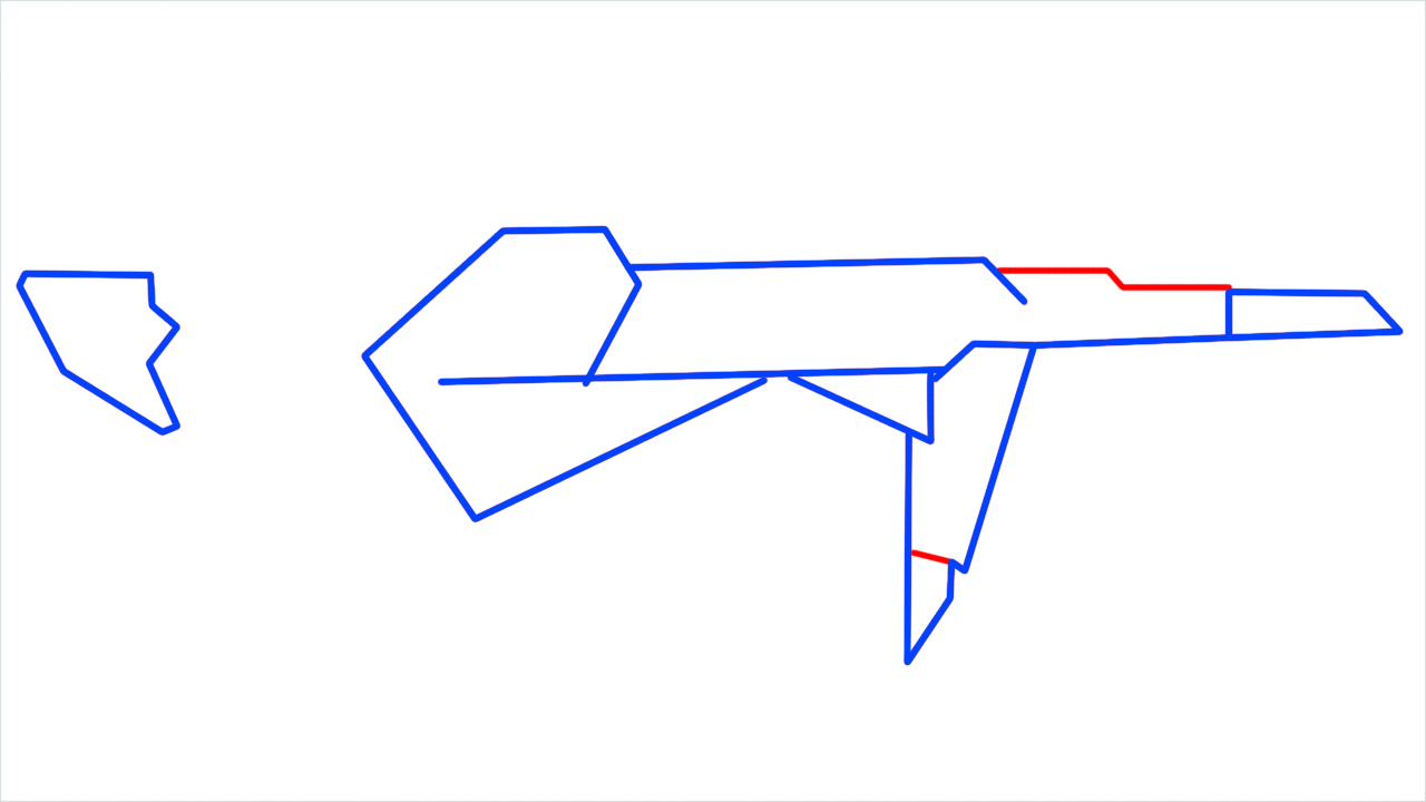 How to draw Poker mp40 step (6)