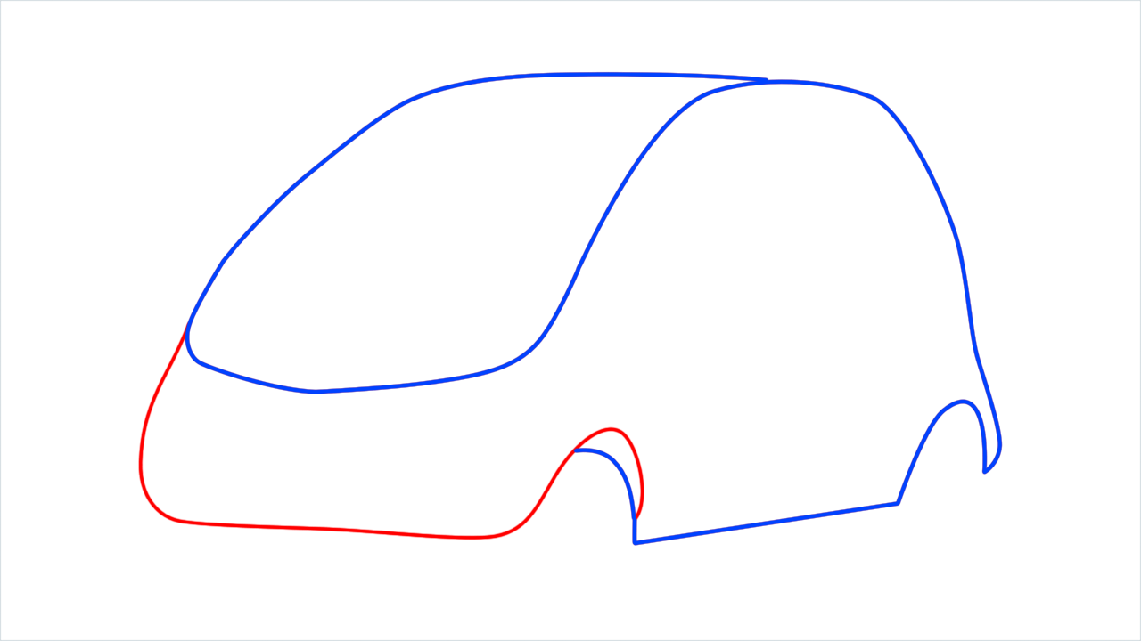 How to draw Tata nano step (3)
