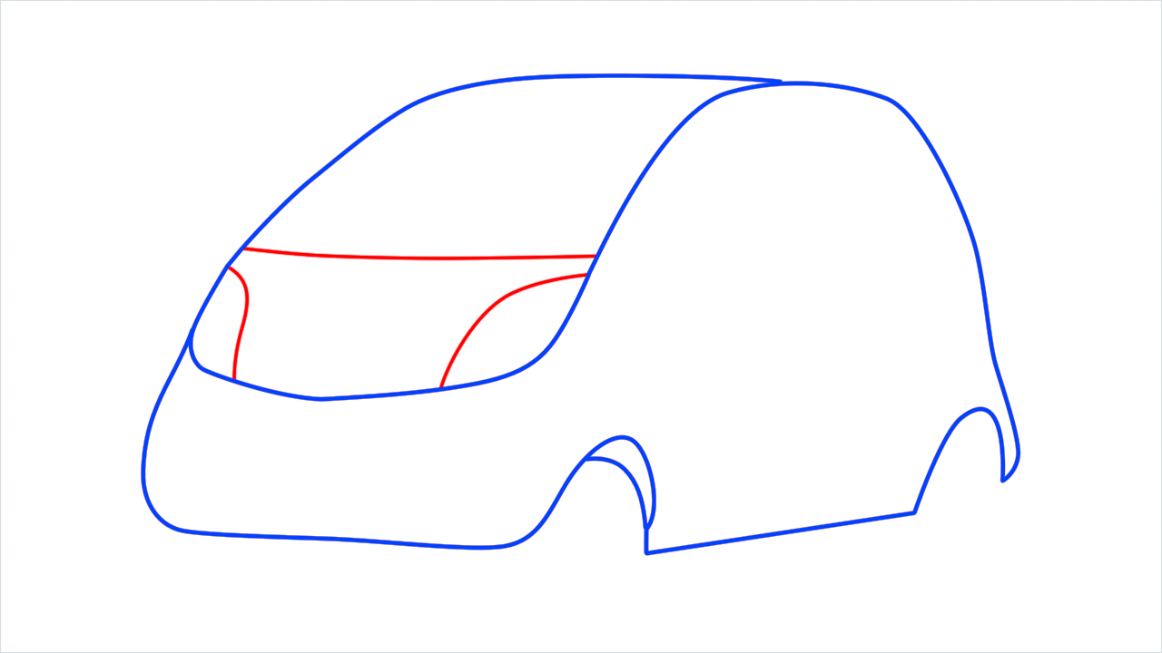 How to draw Tata nano step (4)