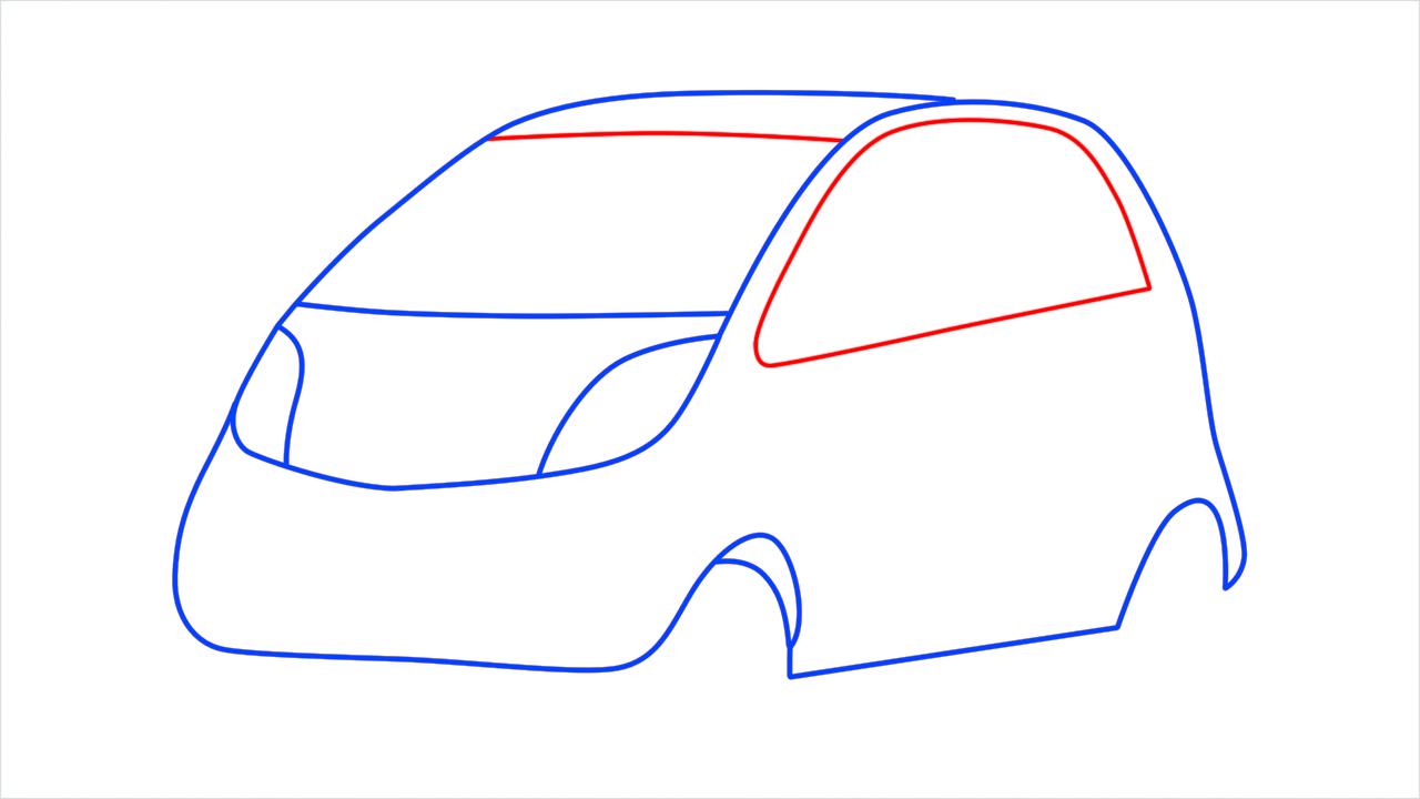 How to draw Tata nano step (5)