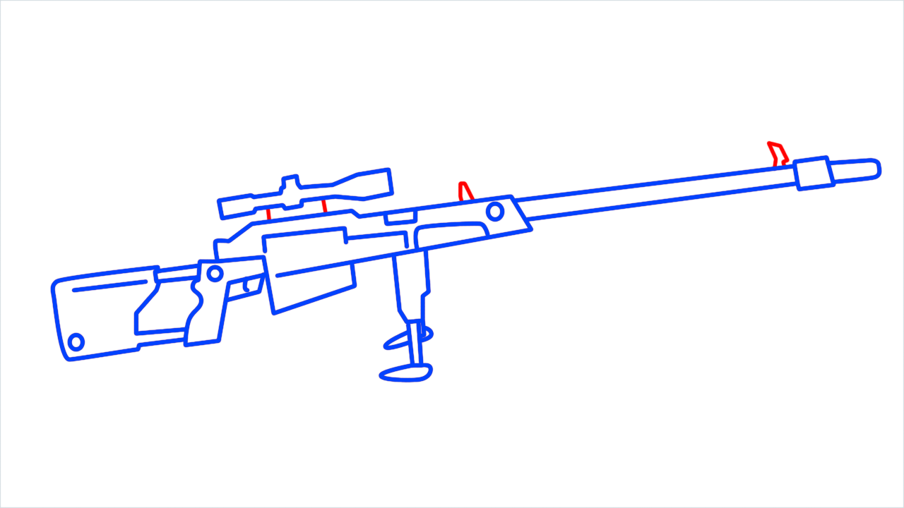 How to draw m93 step (10)