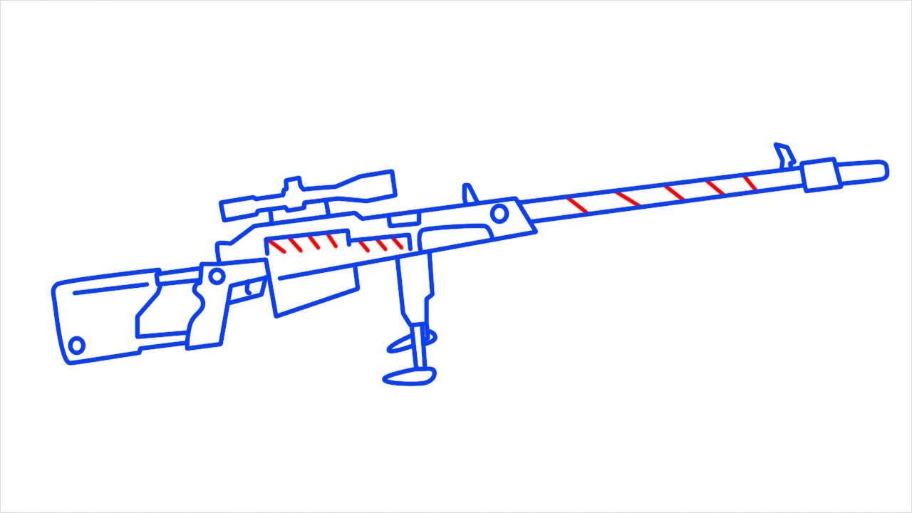 How to draw m93 step (11)