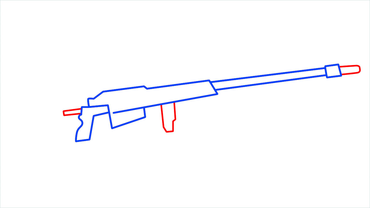 How to draw m93 step (5)