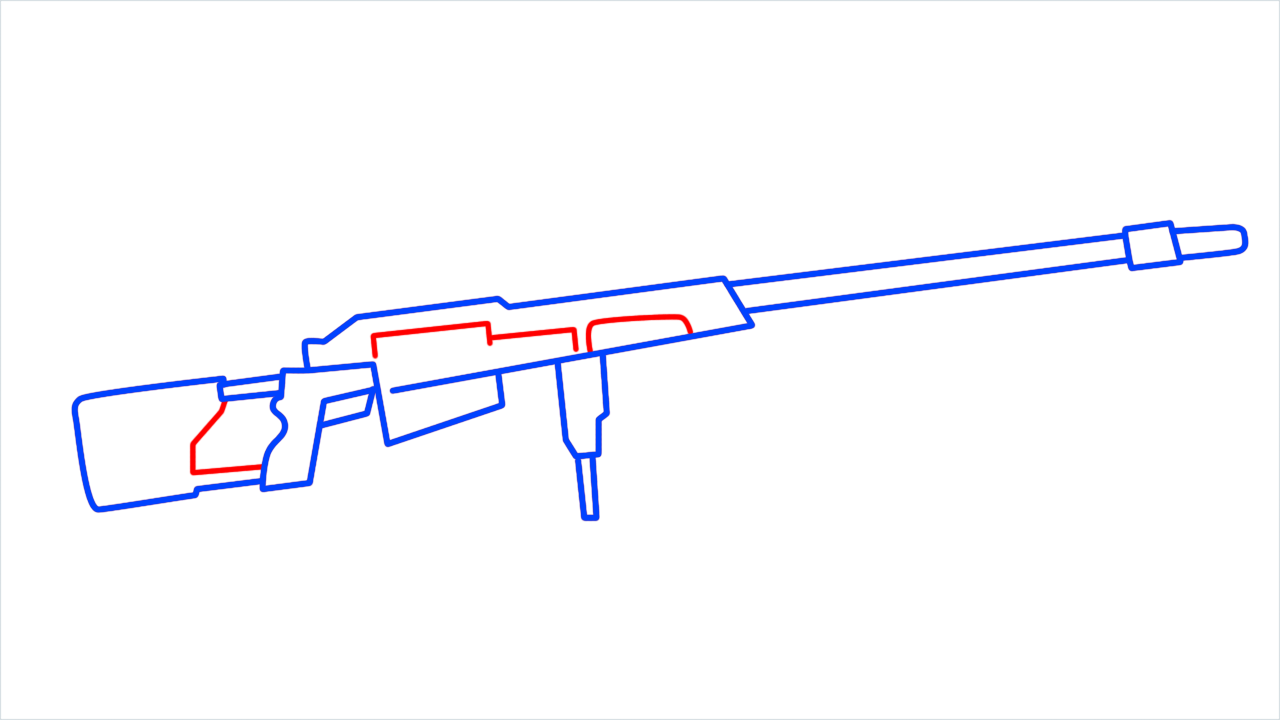 How to draw m93 step (7)