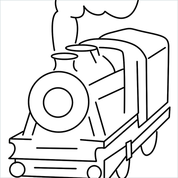 train engine drawing