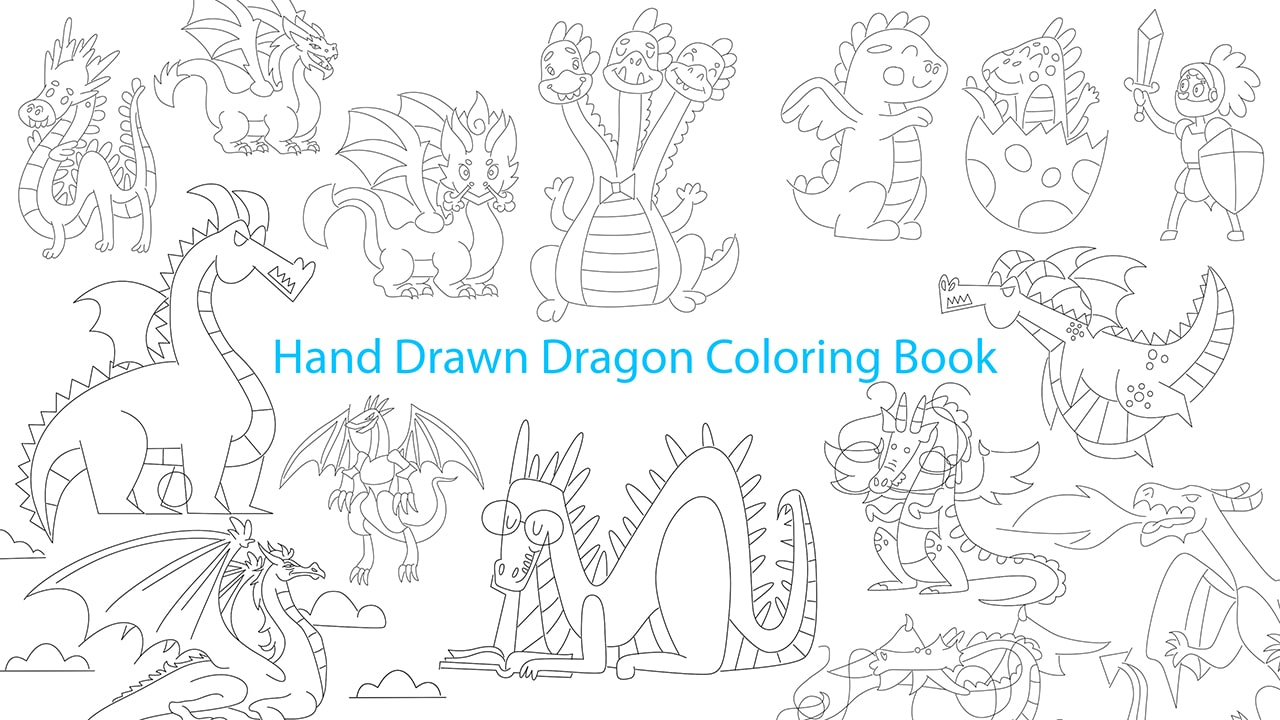 dragon coloring page